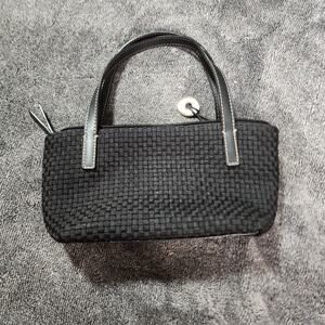 The Sak small handbag purse black woven fabric G